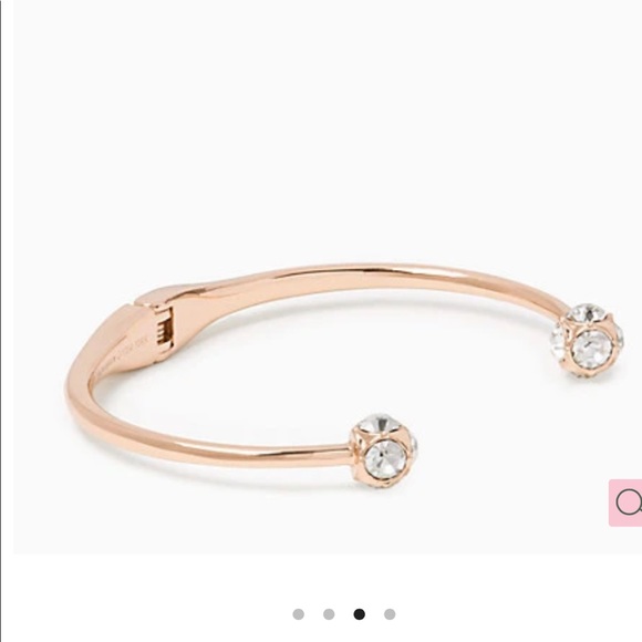 NWT Kate Spade Rose Gold Bracelet with Crystals - Picture 1 of 8